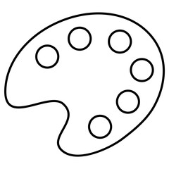 Fototapeta premium palette drawing equipment