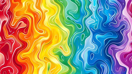 A colorful, abstract background with a swirling, marble-like pattern.