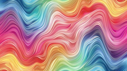 A colorful abstract background of wavy lines.