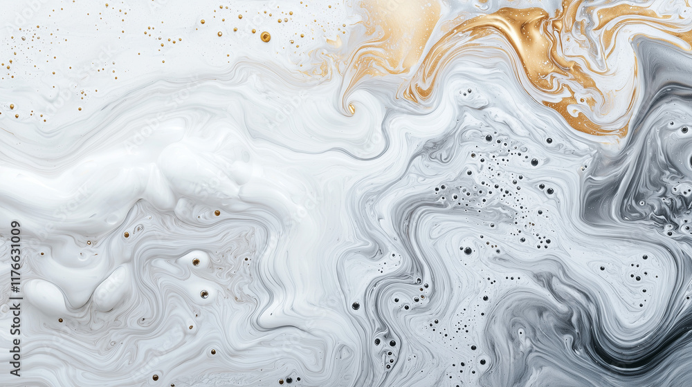 Poster abstract marble swirl: a captivating abstract background, featuring swirling patterns in shades of w
