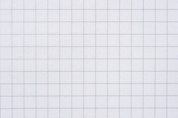 Top view of textured checkered white paper. checkered paper background