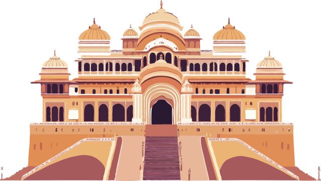 City Palace, Jaipur, India vector art