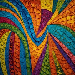 Abstract Expression of the Tropical Essence of Mauritia Flexuosa