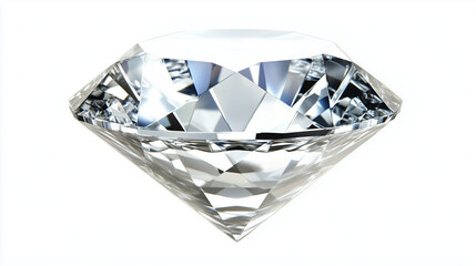 Large diamond isolated on a white background