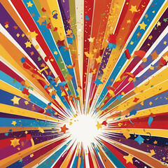 Congratulations Illustration, Celebration Design, Victory Art