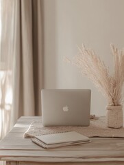 Inspiring Words from a Minimalist Workspace