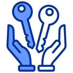 Merger And Acquisition Mixed BLue Icon