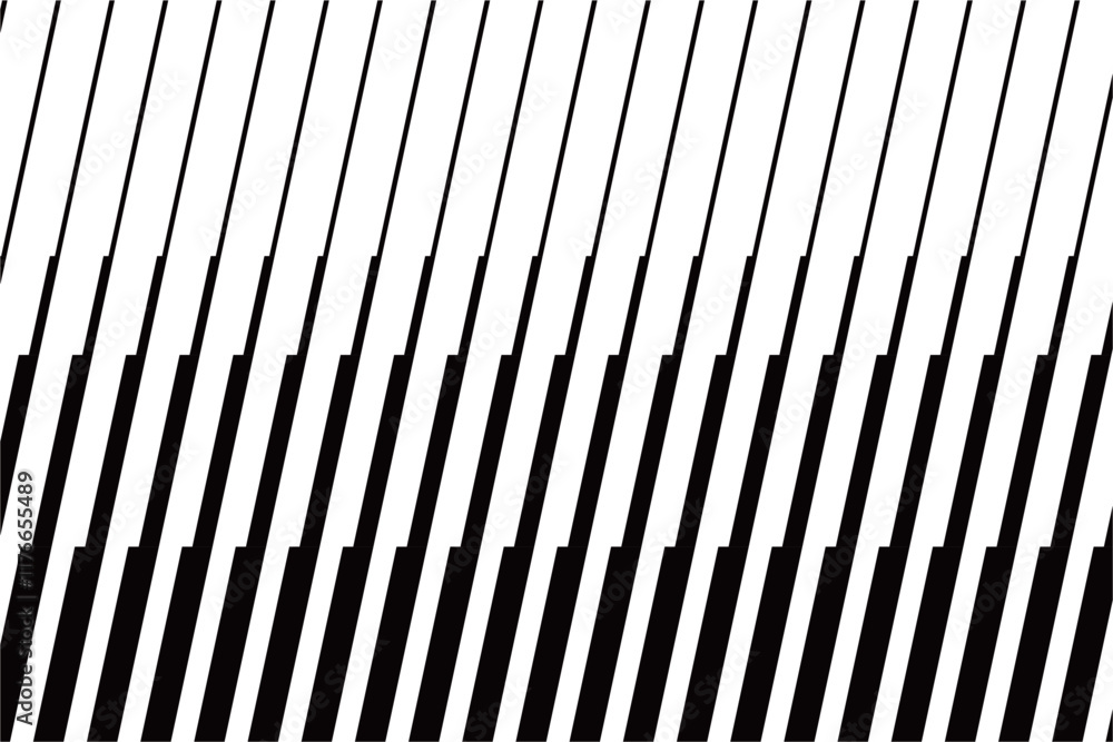 Poster black color line pattern vector