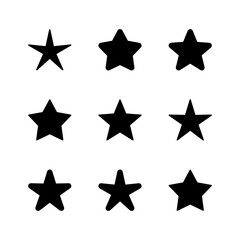 Obraz premium Star Icon set. rating icon vector. favourite star icon