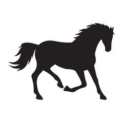 Stunning Running Horse Silhouette Vector Art for Design Projects