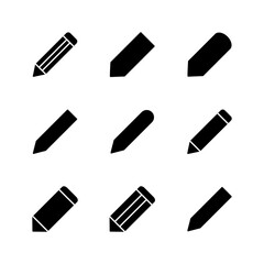 Pencil icon set. pen symbol. edit icon vector