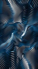 Digital technology blue silver futuristic abstract lines poster background