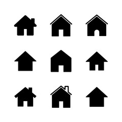 House icon set. Home icon vector
