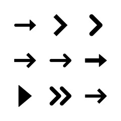 Arrow icon set. Arrow symbol. Arrow sign for your web design.