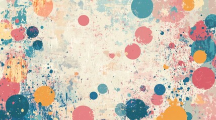 Grunge background with stains, spots, drops and dirty shabby texture. Vintage vector illustration
