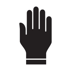 Hand icon, Facing down palm hand sign.