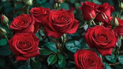 Obraz premium bunch of red roses