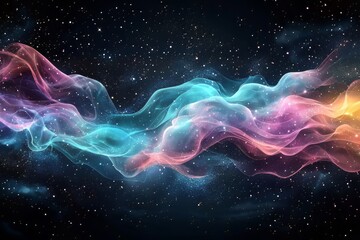 Fototapeta premium visualization of wave particle