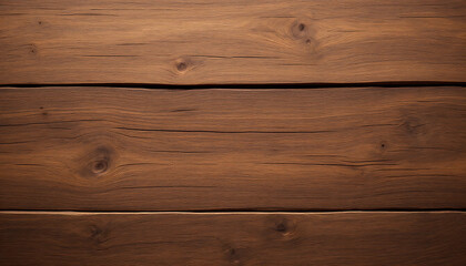 Fototapeta premium Close-up view of rich brown wood planks.