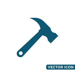 Simple Hammer Icon Design Template 