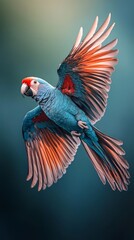 Fototapeta premium blue and yellow macaw