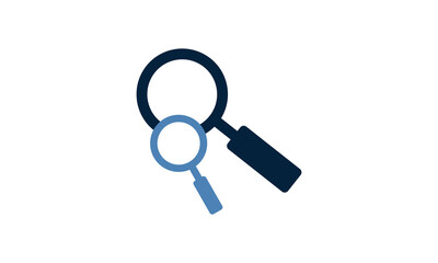 Search Icon vector illustration, magnifying glass symbol, search icon clip art , zoom in and zoom out symbol, Magnifying glass sign isolated