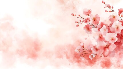 Fototapeta premium Valentine's day love blossoms beautiful floral artwork soft colors romantic atmosphere