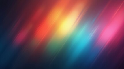 Fototapeta premium Dynamic Rainbow Light Streaks Blending Into A Vibrant Abstract Pattern.