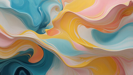 Fototapeta premium abstract colorful background with waves