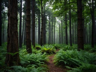 Obraz premium elegant forest background