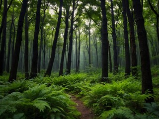 Obraz premium elegant forest background