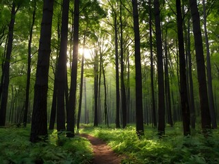 Obraz premium elegant forest background