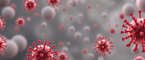 Microscopic view of HMPV Human metapneumovirus viruses potentially viral infection