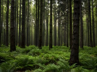 Obraz premium elegant forest background