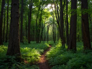 Obraz premium elegant forest background