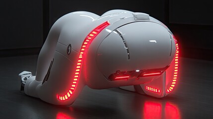 A futuristic-looking device designed for buttock enhancement procedures