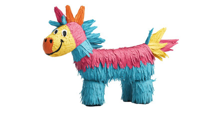 Colorful pinata for festive celebrations. transparent background