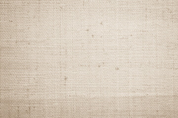 Brown sackcloth woven texture background in natural pattern. Jute hessian burlap, linen background...