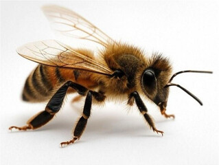 bee isolated on white background