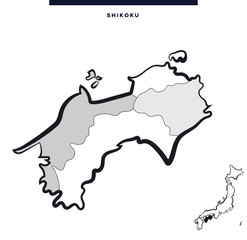 Japan - Shikoku - Smallest of the four main islands of Japan