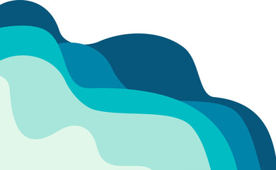 Abstract Wavy Corner