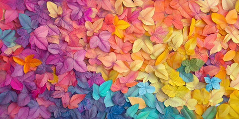 Blumen aus Papier - Muttertag - Valentinstag Hochzeit und sonstige Feierlichkeiten. Karte Banner mit Platz f&uuml;r Text