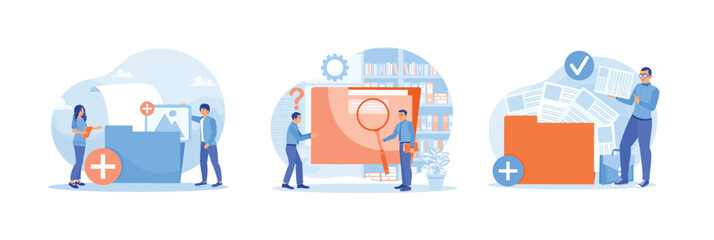 People group, store and search files in large folders.