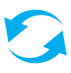 arrow refresh reload rotation loop sign. Circle Arrow icon set vector illustration, refresh, reload, Set of circle arrows rotating, different circular arrows of blue color isolated, recycle sign