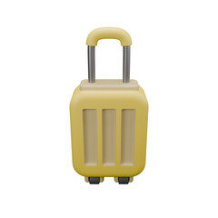 3d icon render suitcase 