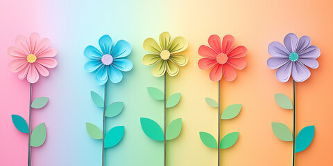 Obraz premium Blumenherz - Muttertag - Valentinstag Hochzeit und sonstige Feierlichkeiten. Karte Banner mit Platz für Text