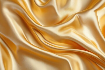 Fototapeta premium Smooth Elegant Gold Silk or Satin Texture for Luxury Designs and Backgrounds