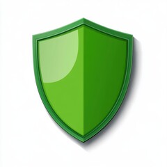 A glossy green shield icon representing protection and security.