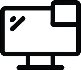 Computer icon on white background

