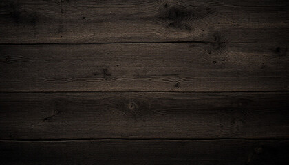 Naklejka premium Dark Rustic Wooden Planks: A Moody, Textured Background